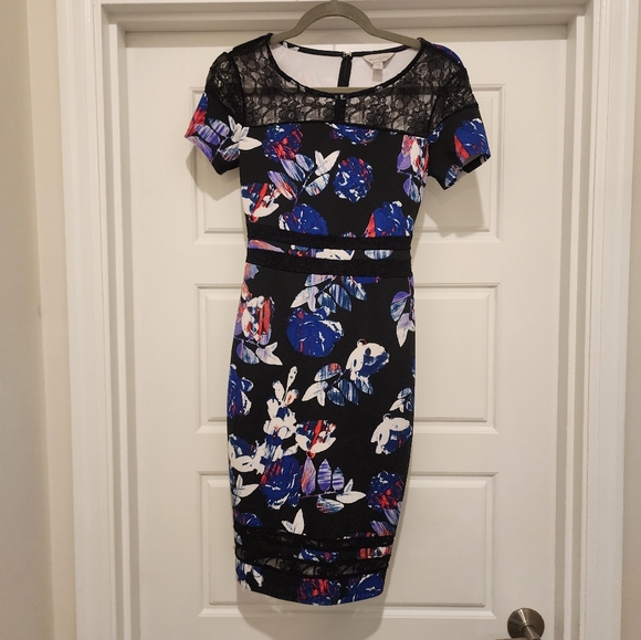 Belle Sky Floral and Lace Dress size XS - Picture 2 of 12
